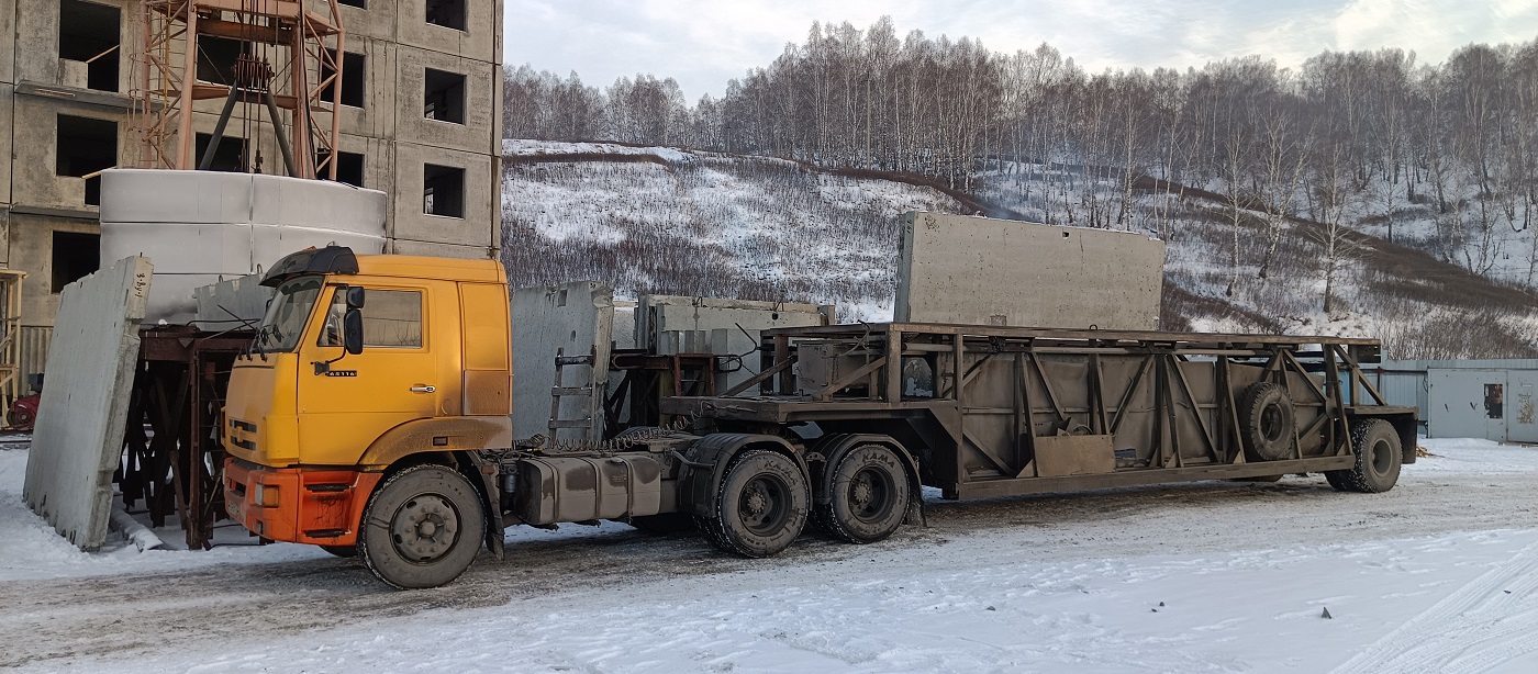 Аренда и услуги панелевозов для перевозки ЖБИ изделий в Курской области