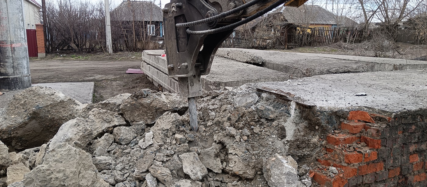 Услуги и заказ гидромолотов для демонтажных работ в Курчатове