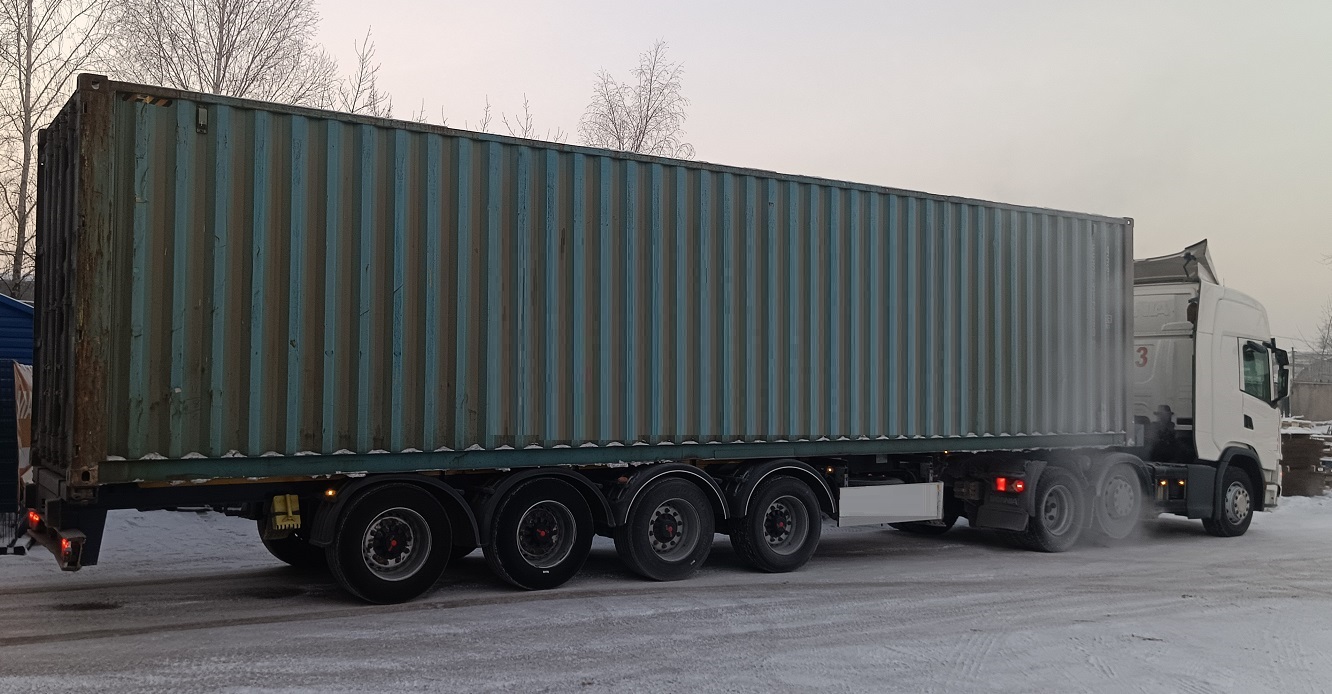 Контейнеровоз для перевозки контейнеров 20 и 40 футов в Курчатове